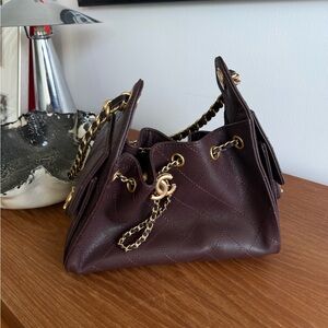 CHANEL MINI 25 - BROWN/BURGUNDAY